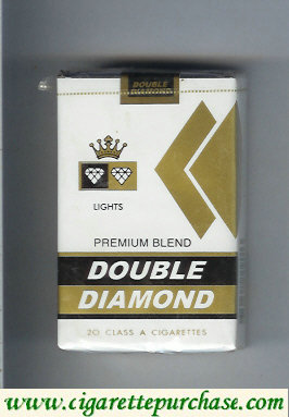 Double Diamond Premium Blend Lights cigarettes soft box